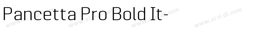 Pancetta Pro Bold It字体转换